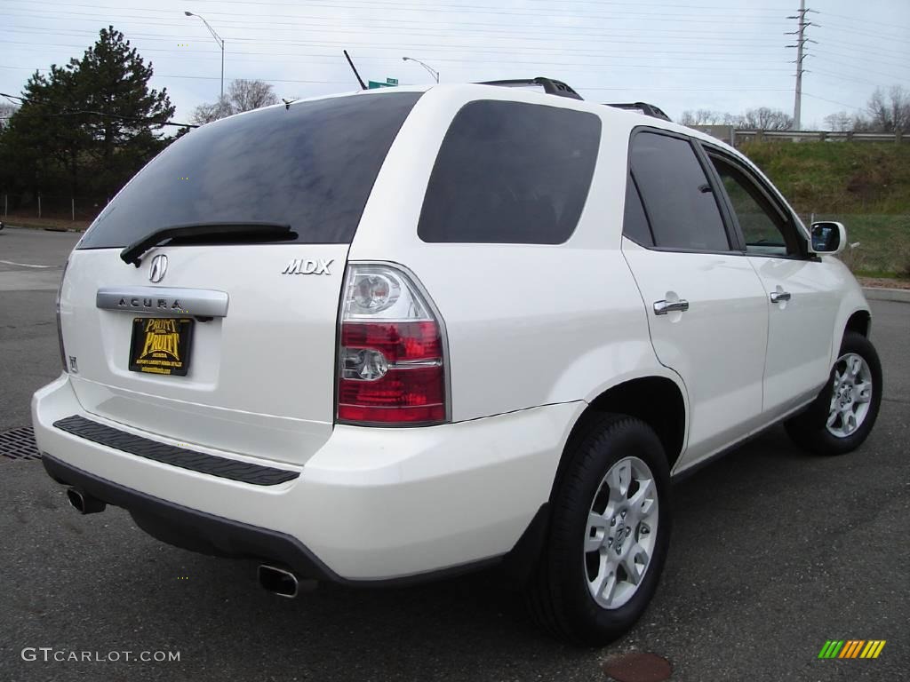 2004 MDX  - Aspen White Pearl / Saddle photo #5