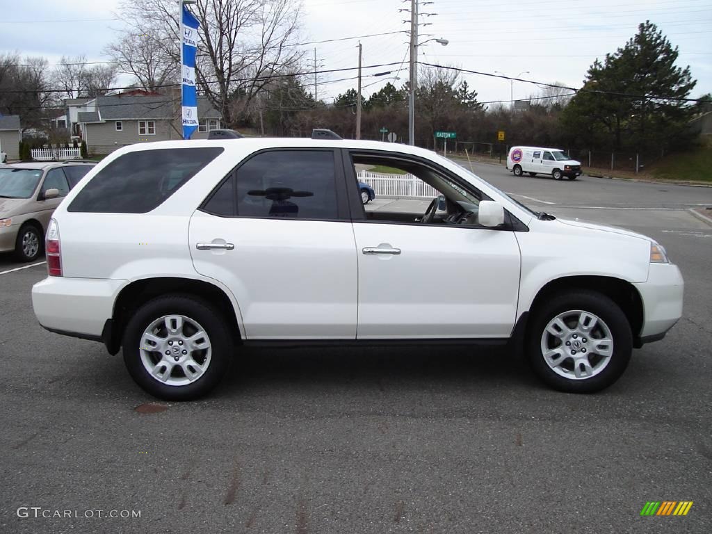 2004 MDX  - Aspen White Pearl / Saddle photo #6