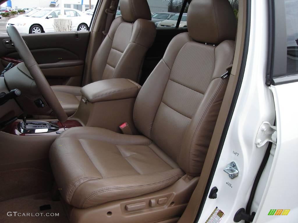 2004 MDX  - Aspen White Pearl / Saddle photo #13