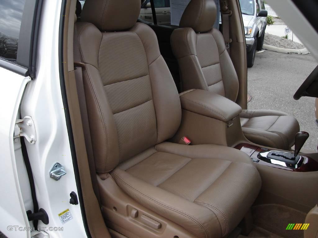 2004 MDX  - Aspen White Pearl / Saddle photo #14