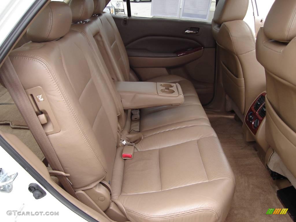 2004 MDX  - Aspen White Pearl / Saddle photo #15