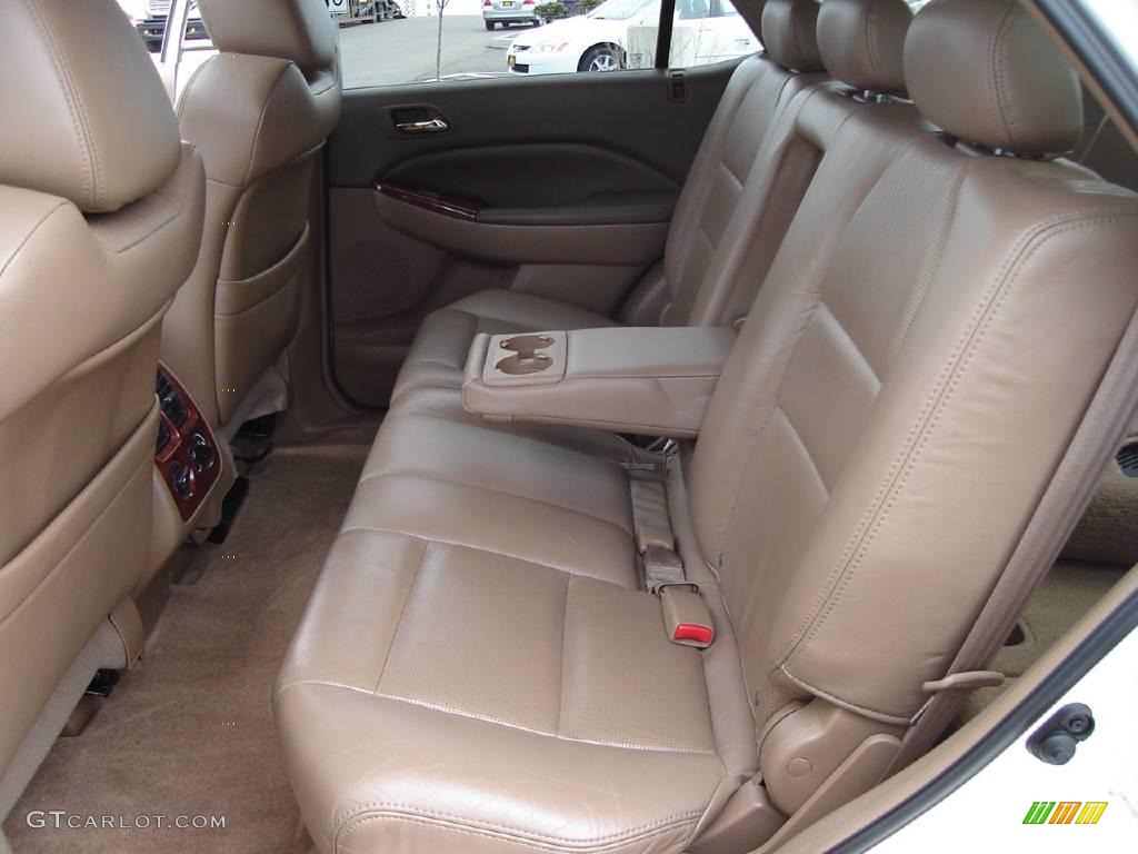 2004 MDX  - Aspen White Pearl / Saddle photo #16