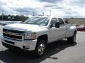 Silver Ice Metallic - Silverado 3500HD LTZ Crew Cab 4x4 Dually Photo No. 4