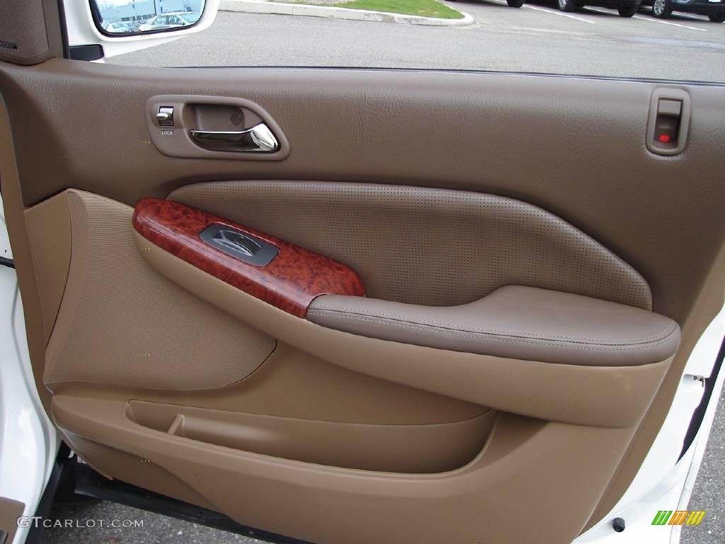 2004 MDX  - Aspen White Pearl / Saddle photo #23