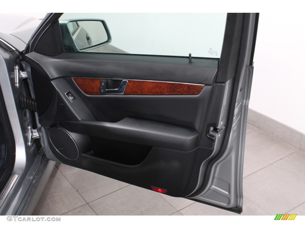 2010 Mercedes-Benz C 300 Sport 4Matic Black Door Panel Photo #72905608