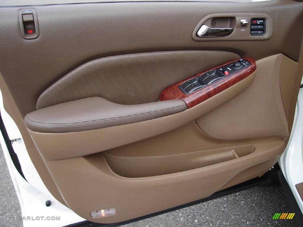2004 MDX  - Aspen White Pearl / Saddle photo #25