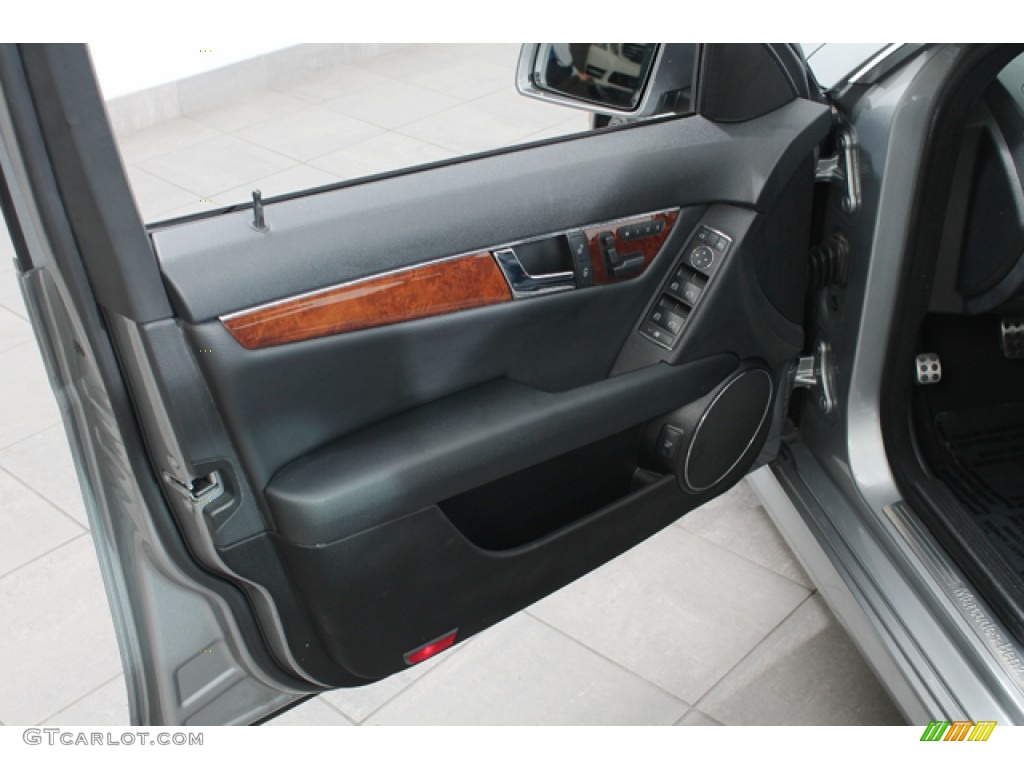 2010 Mercedes-Benz C 300 Sport 4Matic Black Door Panel Photo #72905686