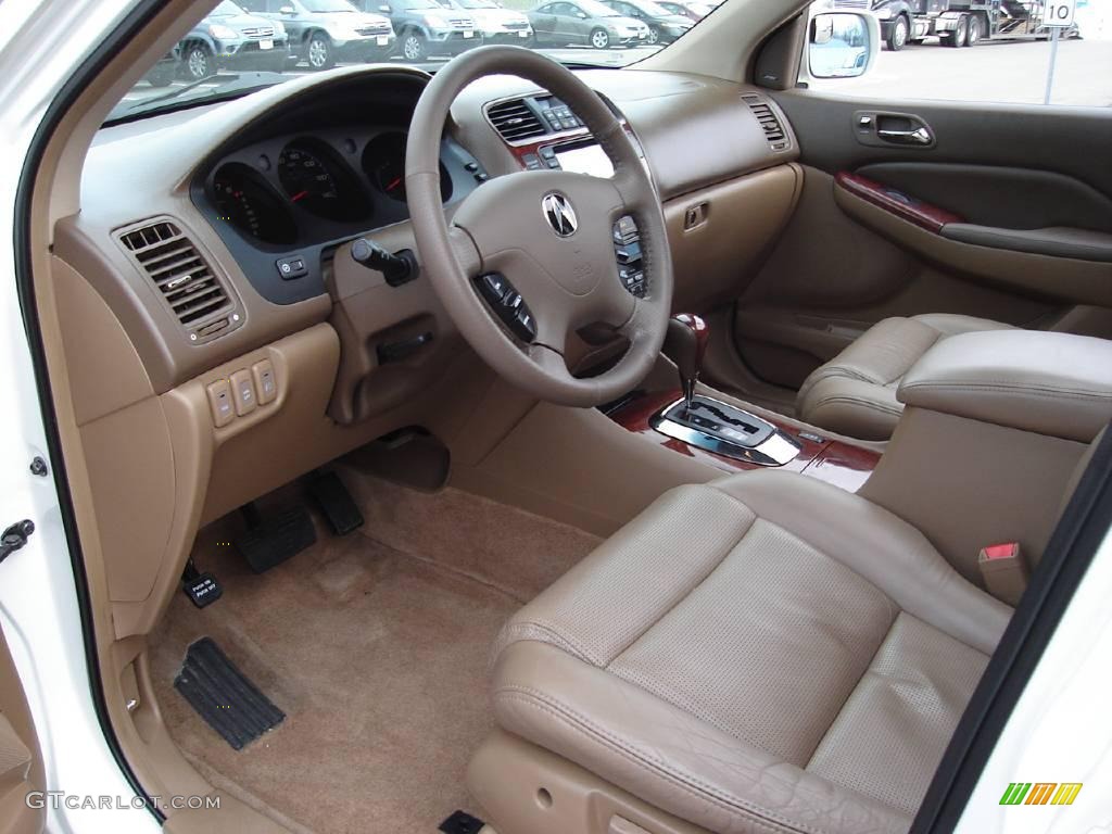 2004 MDX  - Aspen White Pearl / Saddle photo #26