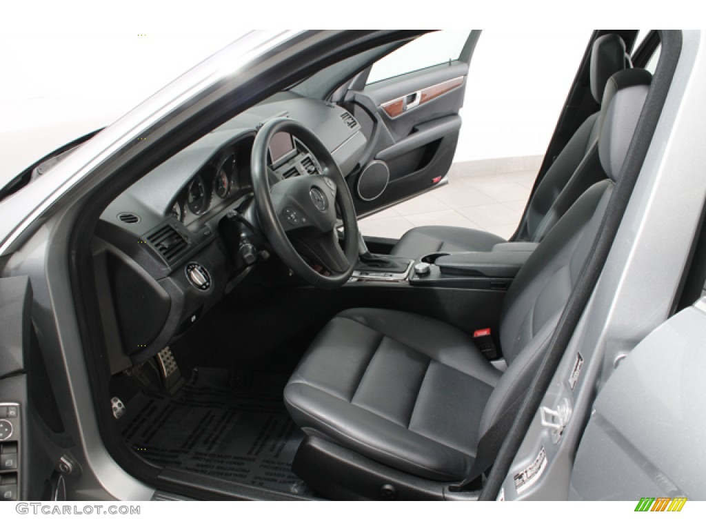 Black Interior 2010 Mercedes-Benz C 300 Sport 4Matic Photo #72905743