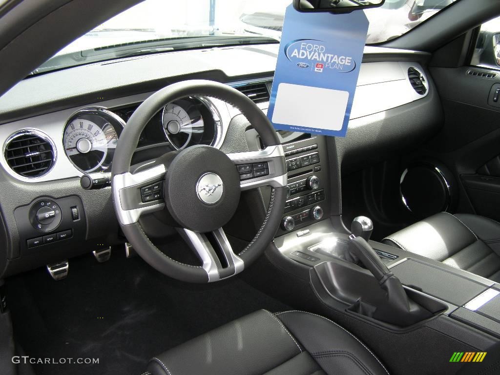 2010 Mustang GT Premium Coupe - Black / Charcoal Black photo #6