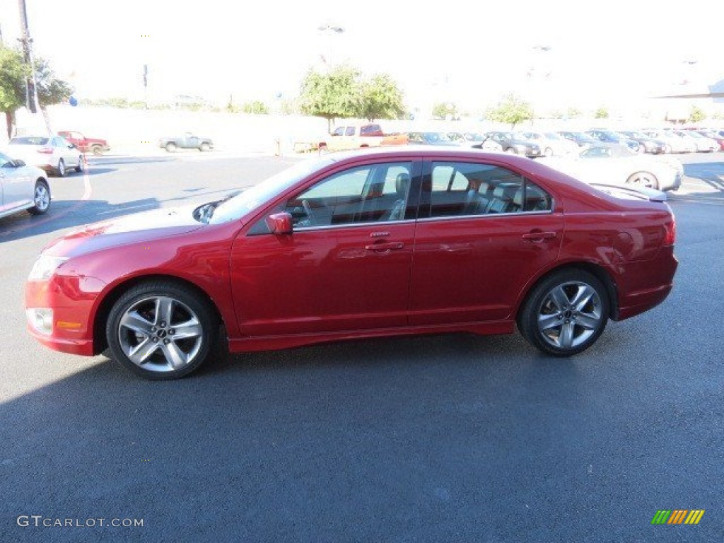 2010 Fusion Sport - Red Candy Metallic / Charcoal Black/Sport Red photo #4