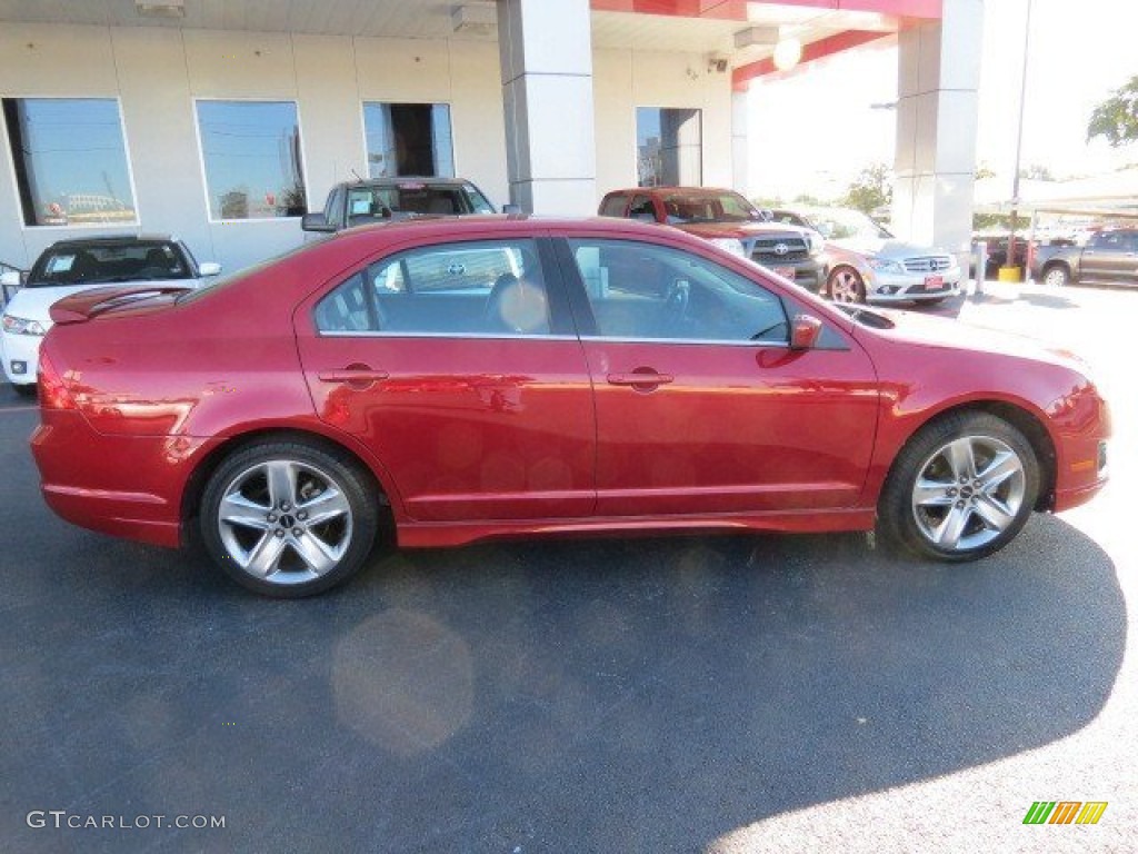 2010 Fusion Sport - Red Candy Metallic / Charcoal Black/Sport Red photo #8