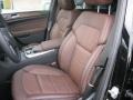2012 Mercedes-Benz ML Auburn Brown/Black Interior Front Seat Photo