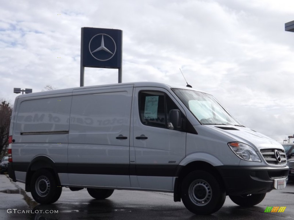 2012 Sprinter 2500 High Roof Cargo Van - Arctic White / Lima Black Fabric photo #1