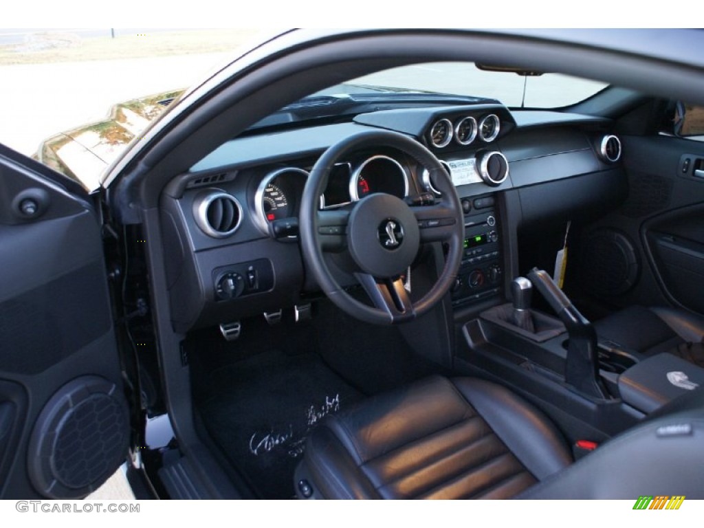 Black/Black Interior 2009 Ford Mustang Shelby GT500 Super Snake Coupe Photo #72908128