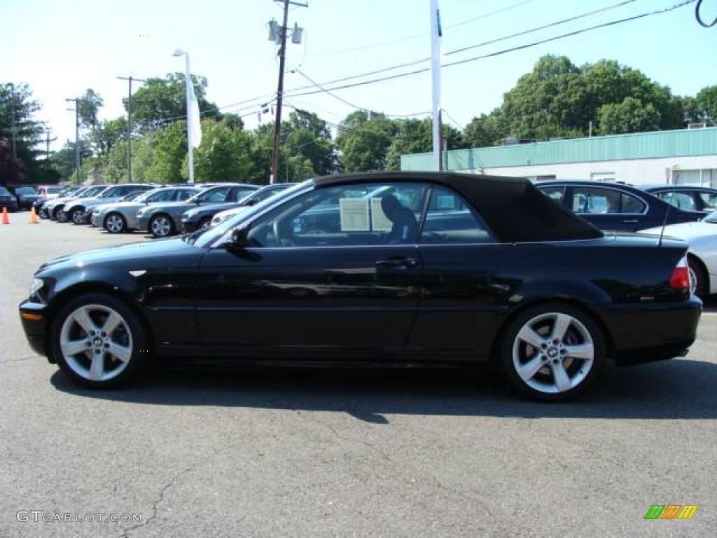 2006 3 Series 325i Convertible - Jet Black / Black photo #9