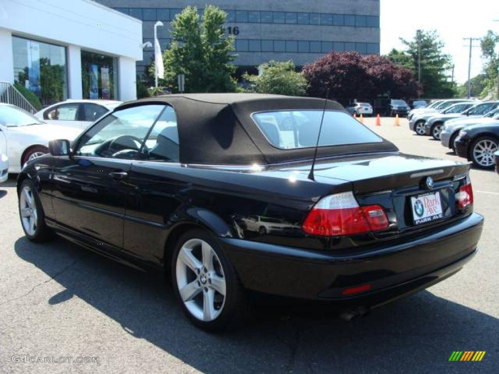 2006 3 Series 325i Convertible - Jet Black / Black photo #11
