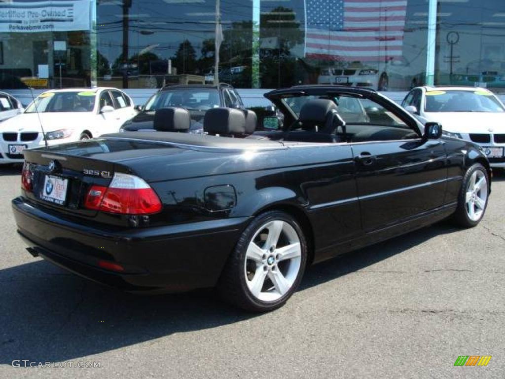 2006 3 Series 325i Convertible - Jet Black / Black photo #14