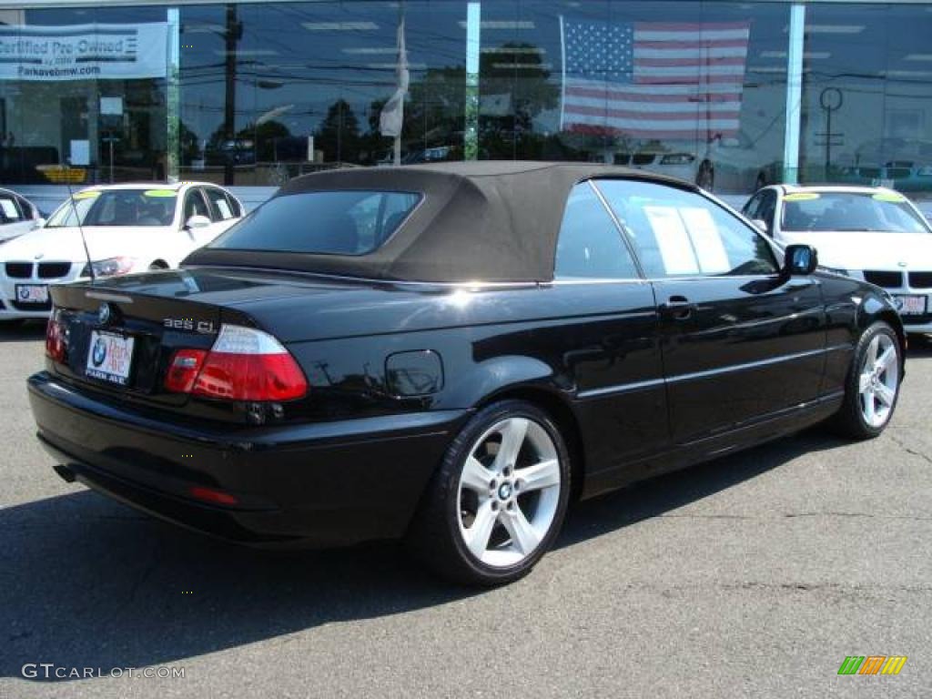 2006 3 Series 325i Convertible - Jet Black / Black photo #15