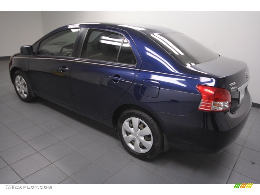 2008 Yaris Sedan - Nautical Blue Metallic / Bisque photo #5