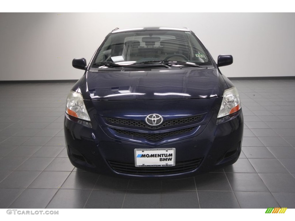 2008 Yaris Sedan - Nautical Blue Metallic / Bisque photo #6