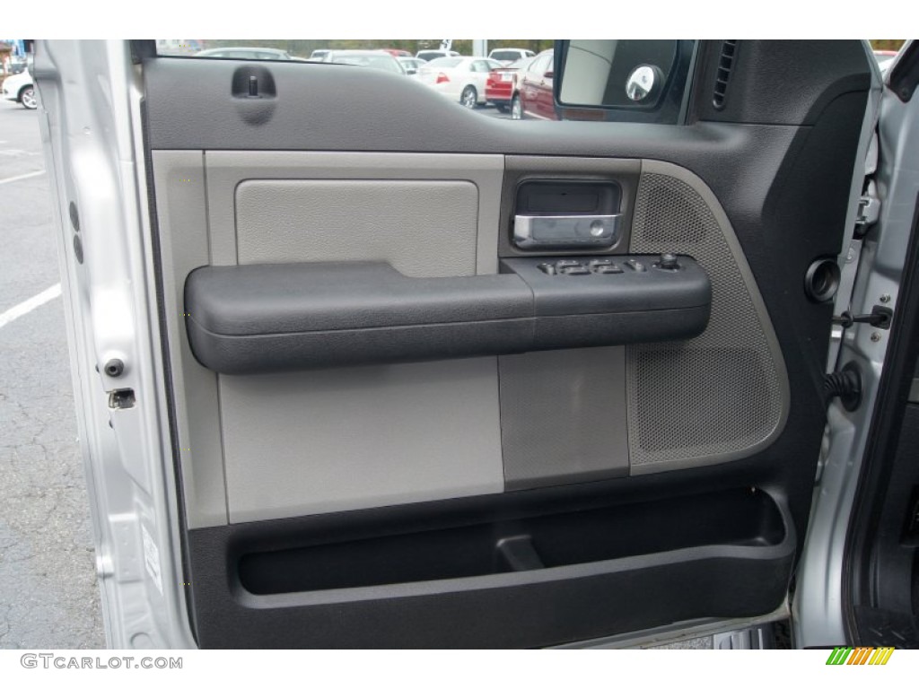 2005 F150 Lariat SuperCrew 4x4 - Silver Metallic / Medium Flint/Dark Flint Grey photo #8