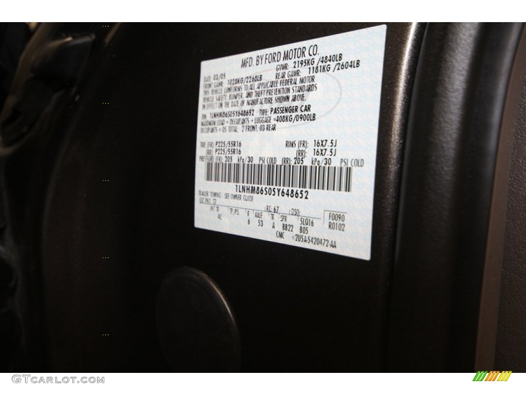 2005 LS Color Code T7 for Charcoal Beige Metallic Photo #72912088
