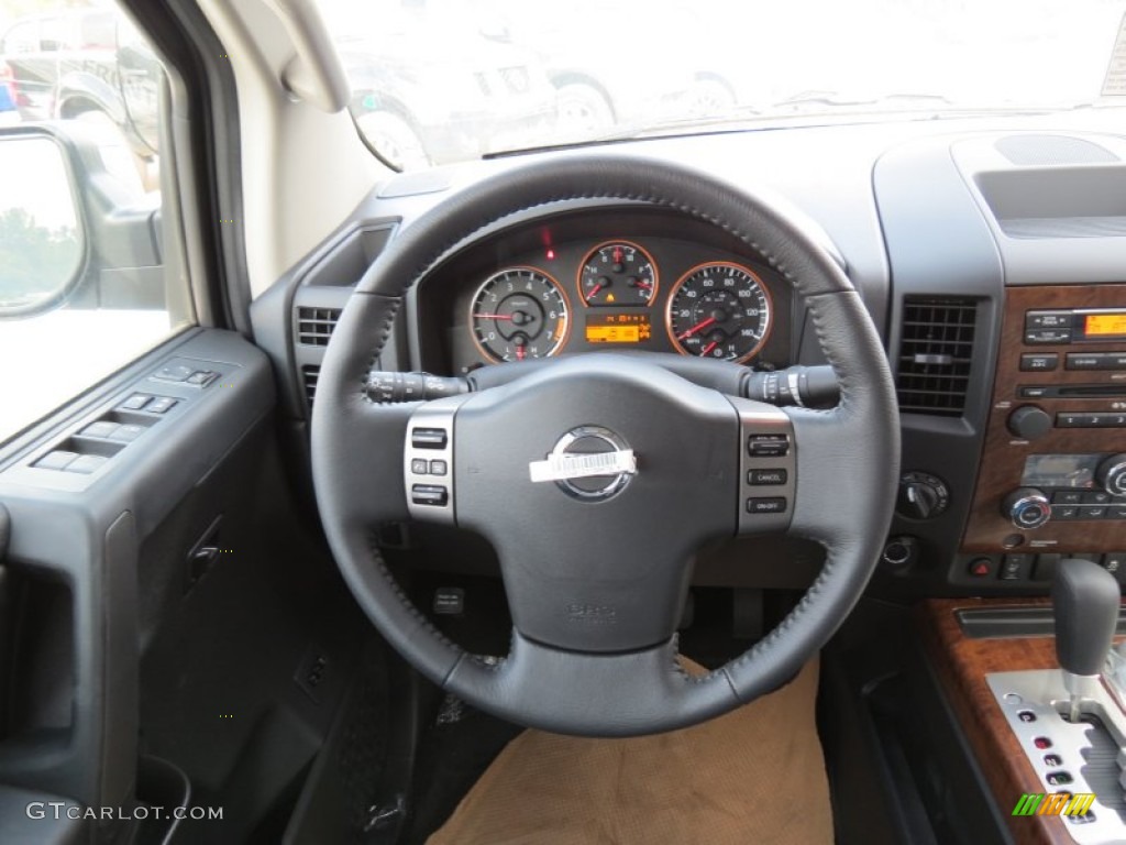 2012 Nissan Titan SL Heavy Metal Chrome Edition Crew Cab 4x4 Steering Wheel Photos