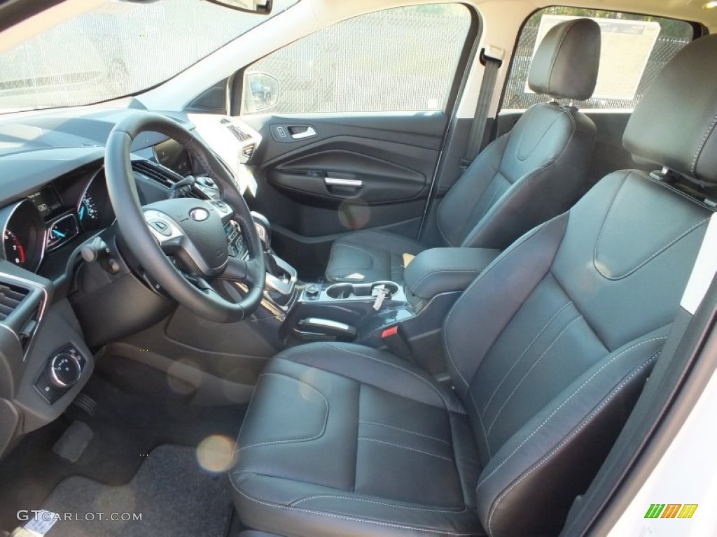 2013 Escape Titanium 2.0L EcoBoost - White Platinum Metallic Tri-Coat / Charcoal Black photo #3