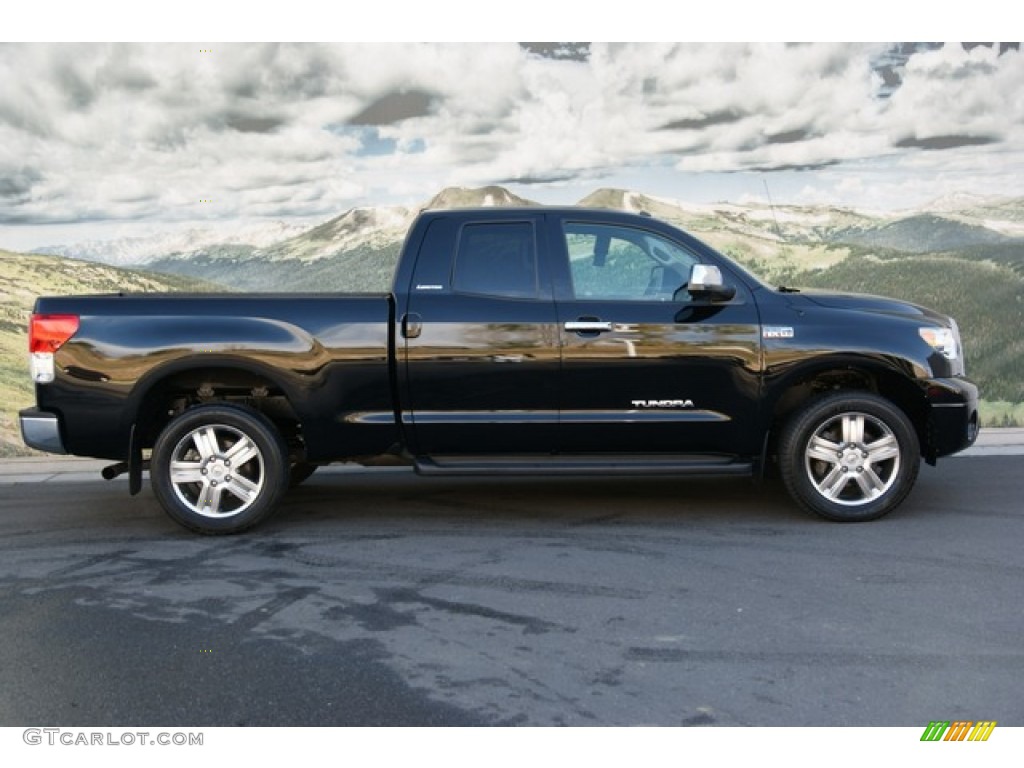 2010 Tundra Limited Double Cab 4x4 - Black / Graphite Gray photo #2