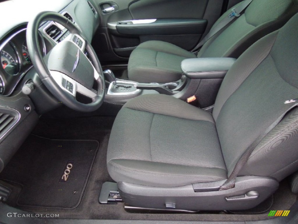 Black Interior 2012 Chrysler 200 Touring Convertible Photo #72913633