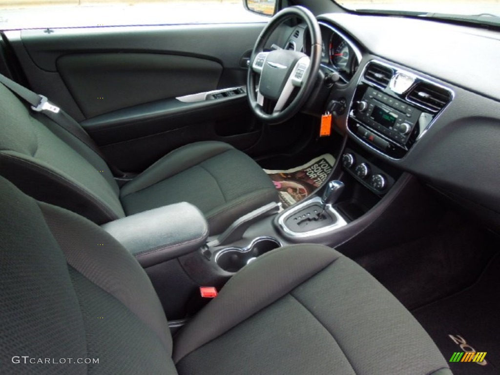 Black Interior 2012 Chrysler 200 Touring Convertible Photo #72913882