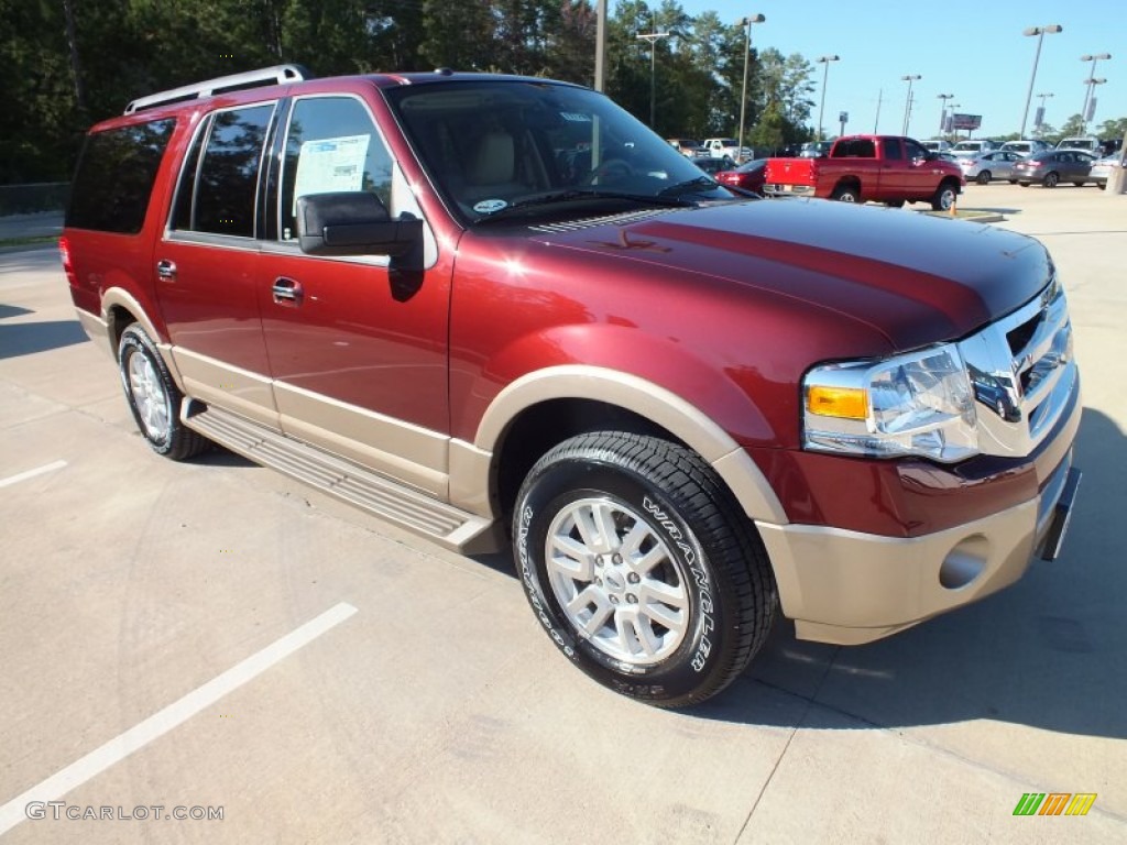 2013 Expedition EL XLT - Autumn Red / Camel photo #1