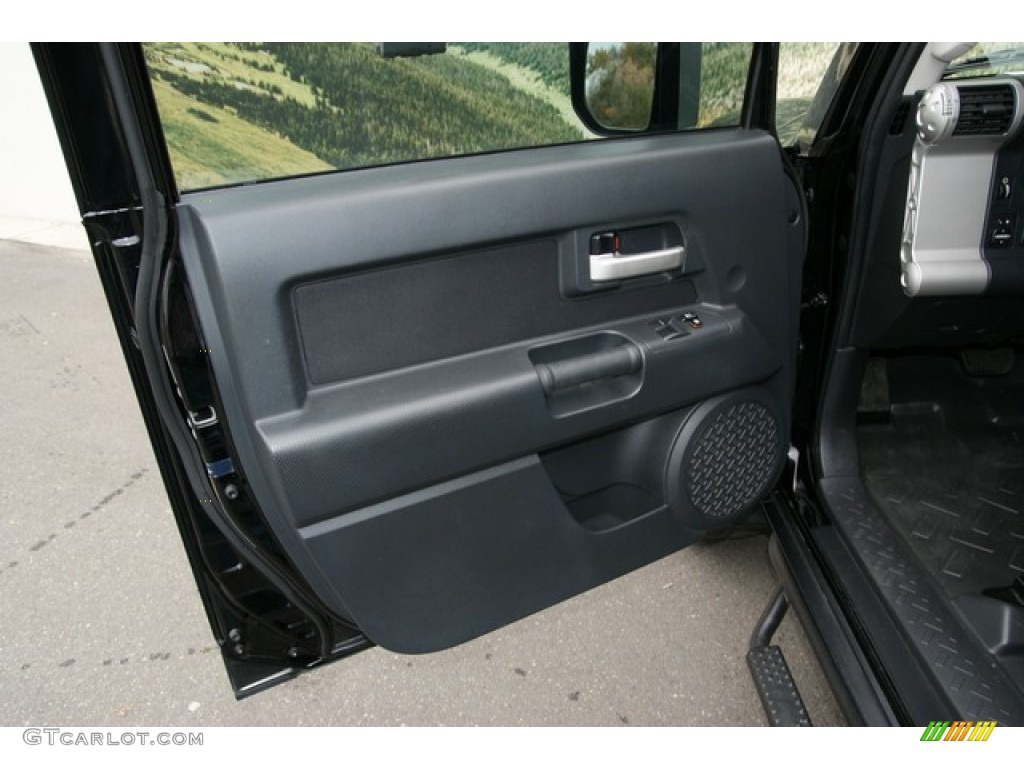 2010 Toyota FJ Cruiser 4WD Dark Charcoal Door Panel Photo #72914449