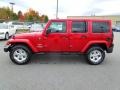 Deep Cherry Red Crystal Pearl - Wrangler Unlimited Sahara 4x4 Photo No. 2