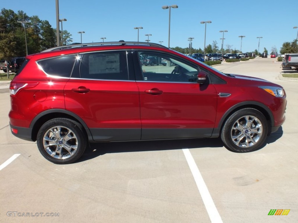 2013 Escape SEL 1.6L EcoBoost - Ruby Red Metallic / Medium Light Stone photo #2