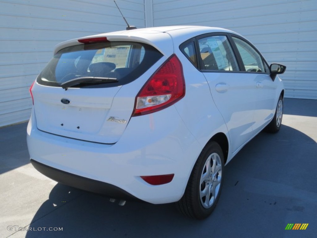 2013 Fiesta S Hatchback - Oxford White / Charcoal Black/Light Stone photo #3