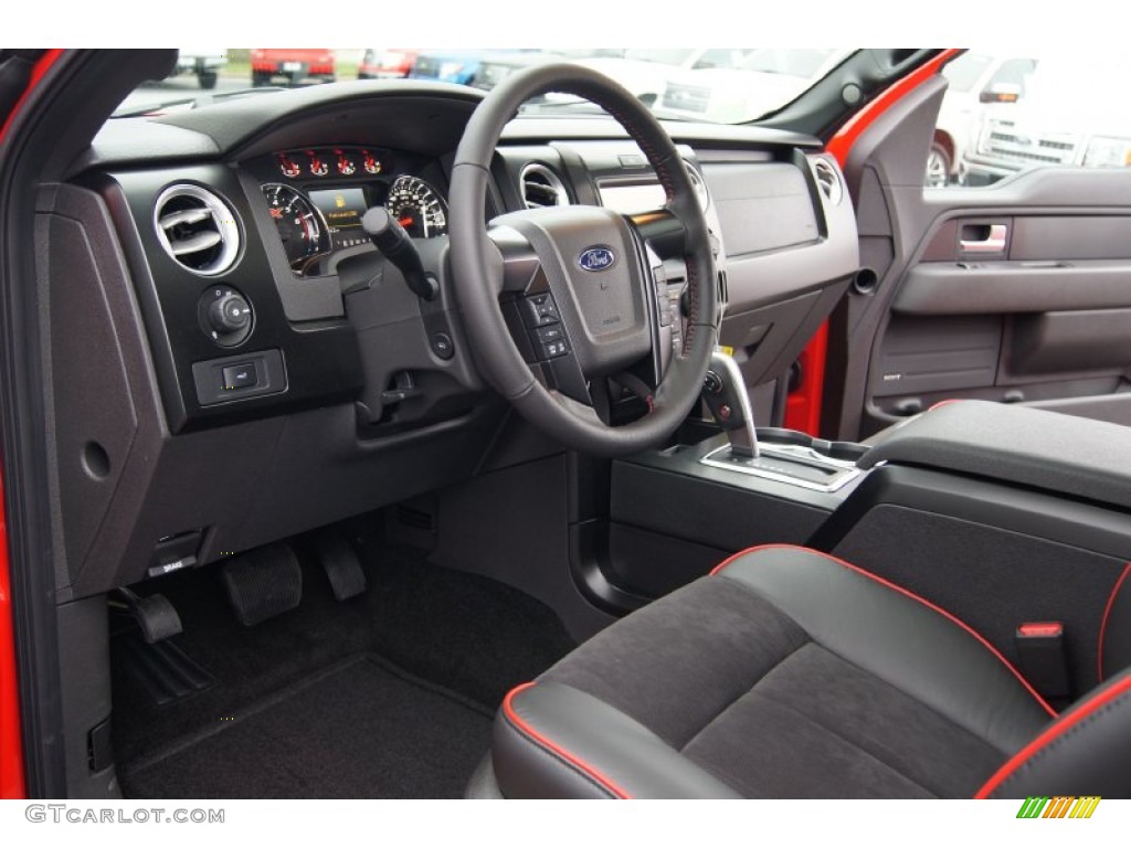 FX Sport Appearance Black/Red Interior 2013 Ford F150 FX2 SuperCrew Photo #72917014