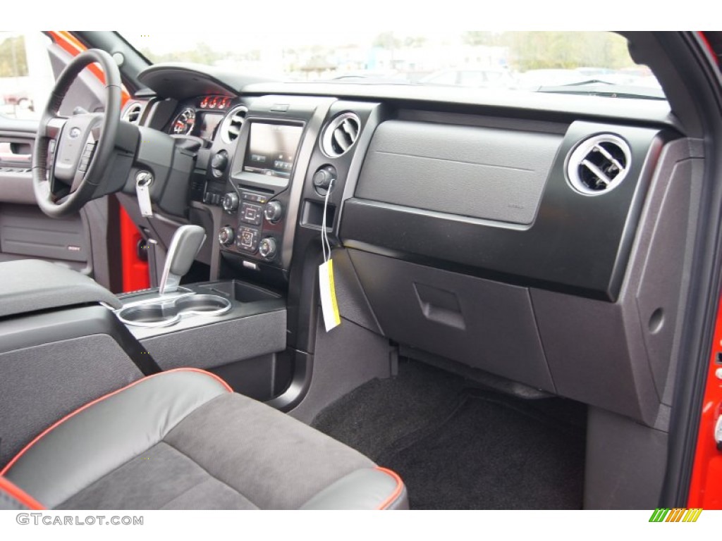 2013 Ford F150 FX2 SuperCrew FX Sport Appearance Black/Red Dashboard Photo #72917134