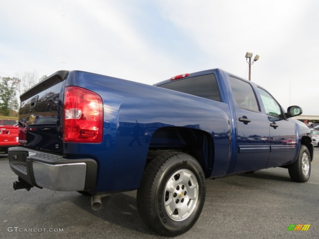 2013 Silverado 1500 LT Crew Cab - Blue Topaz Metallic / Ebony photo #7