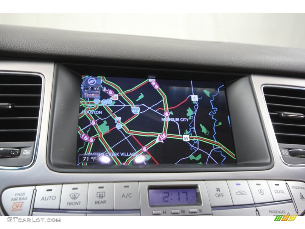 2009 Genesis 4.6 Sedan - Sterling Blue Metallic / Beige photo #23