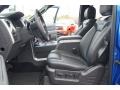 Raptor Black Leather/Cloth with Blue Accent Interior Photo for 2013 Ford F150 #72918199