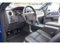 Raptor Black Leather/Cloth with Blue Accent Prime Interior Photo for 2013 Ford F150 #72918226