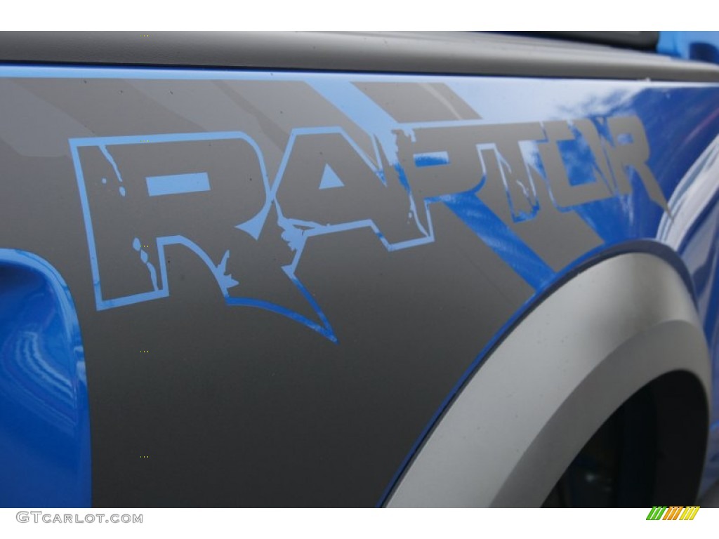 2013 F150 SVT Raptor SuperCrew 4x4 - Blue Flame Metallic / Raptor Black Leather/Cloth with Blue Accent photo #21