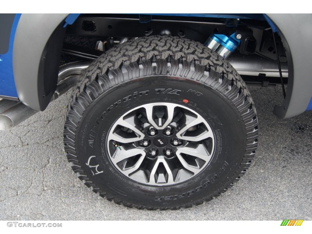 2013 F150 SVT Raptor SuperCrew 4x4 - Blue Flame Metallic / Raptor Black Leather/Cloth with Blue Accent photo #22