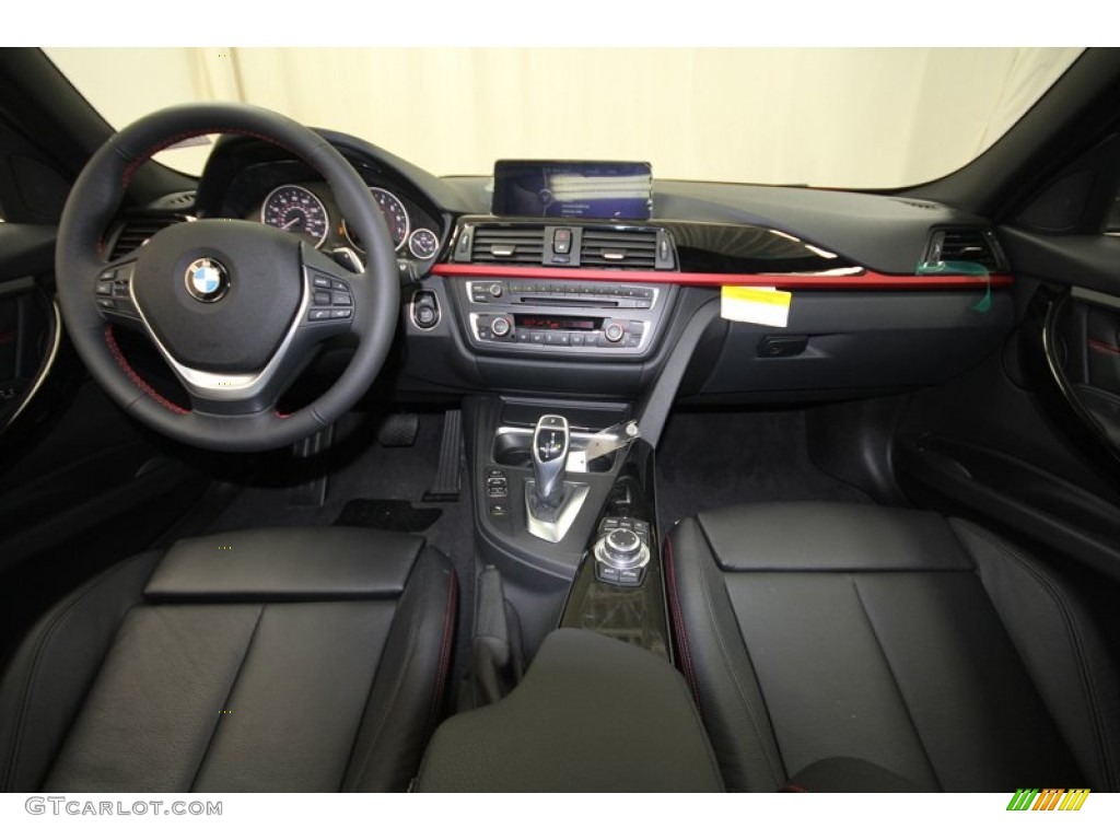 2013 BMW 3 Series 335i Sedan Black Dashboard Photo #72918523