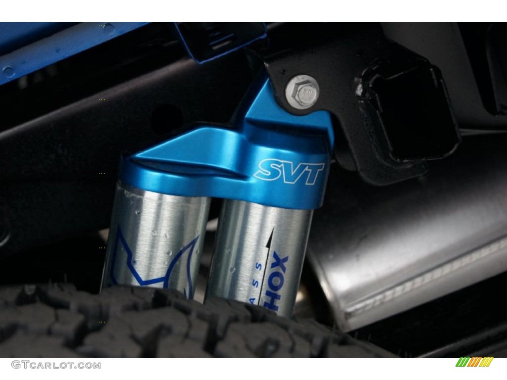 2013 F150 SVT Raptor SuperCrew 4x4 - Blue Flame Metallic / Raptor Black Leather/Cloth with Blue Accent photo #23