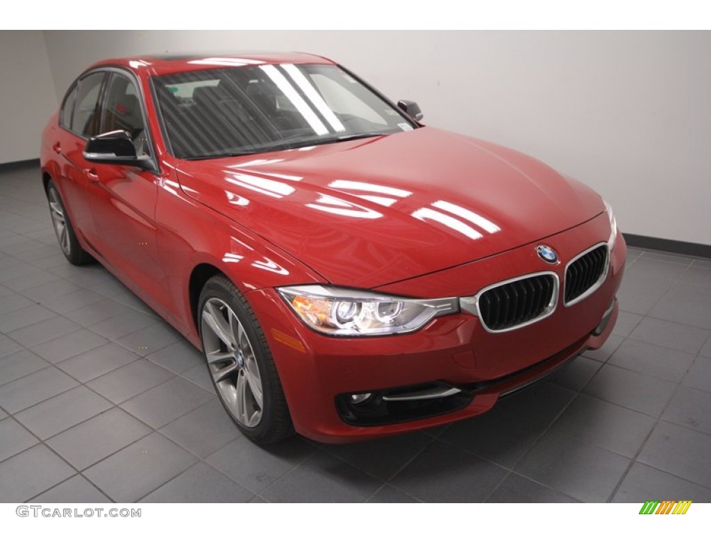 2013 3 Series 335i Sedan - Melbourne Red Metallic / Black photo #5