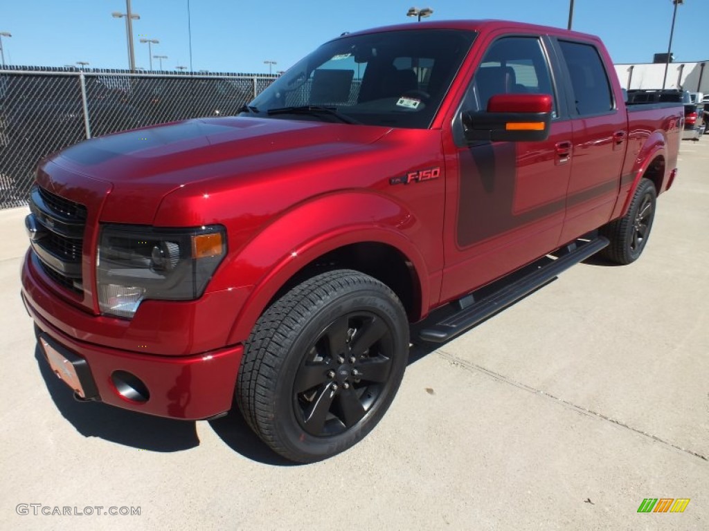 Ruby Red Metallic 2013 Ford F150 FX4 SuperCrew 4x4 Exterior Photo #72919294