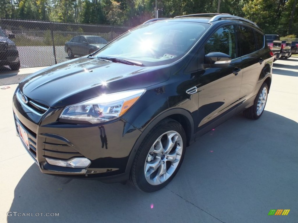 2013 Escape Titanium 2.0L EcoBoost - Tuxedo Black Metallic / Charcoal Black photo #7